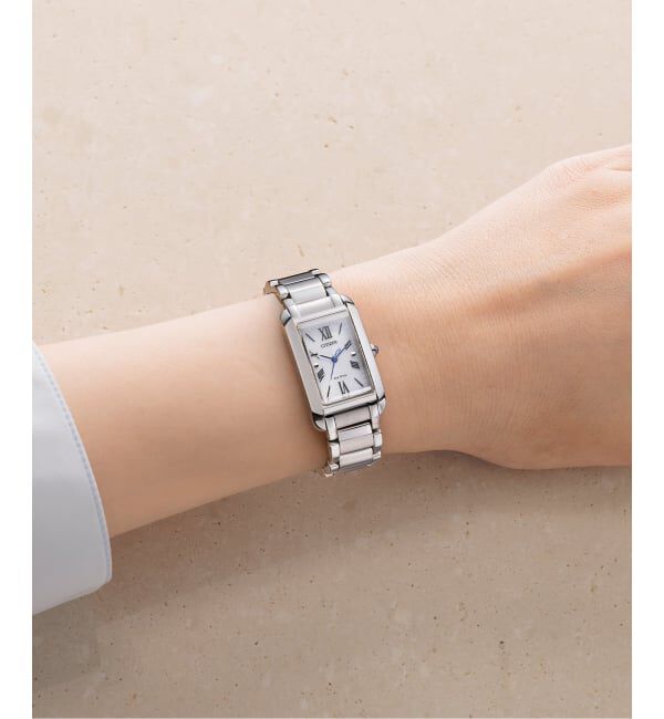 HIROB「CITIZEN L SQUARE Collection EW5620-55A Silver」|腕時計|