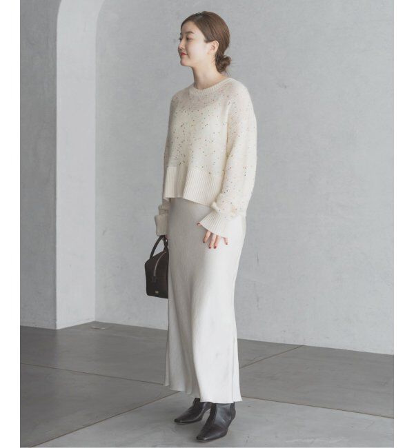 IENA「《追加9》ダブルサテンスカート」|スカート|