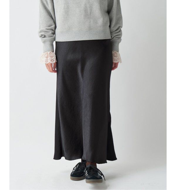 IENA「《追加9》ダブルサテンスカート」|スカート|