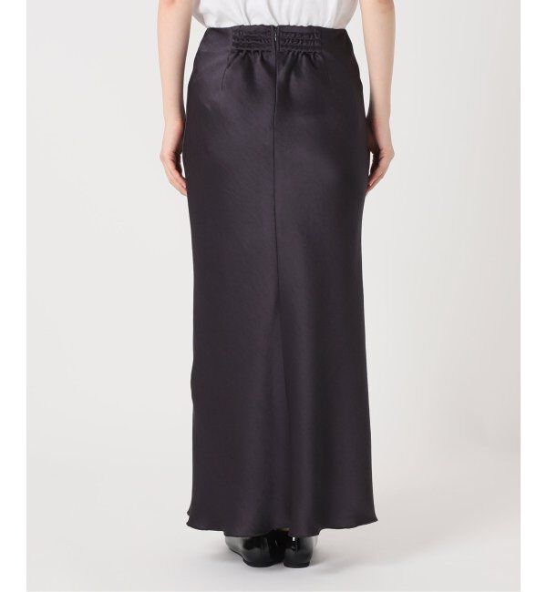 IENA「《追加9》ダブルサテンスカート」|スカート|