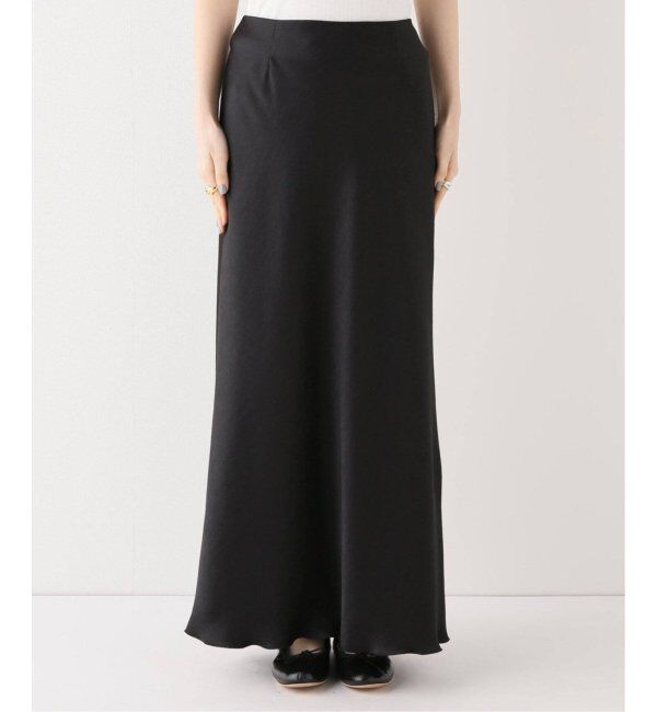 IENA「《追加9》ダブルサテンスカート」|スカート|