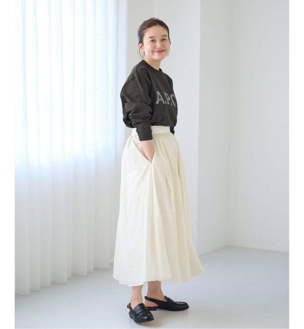 IENA「メモリータフタフレアスカート」|スカート|