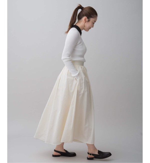 IENA「メモリータフタフレアスカート」|スカート|