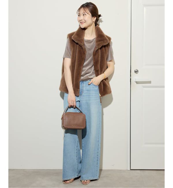 SLOBE IENA「ミンクエコファーベスト」|ダウンベスト・ベスト|