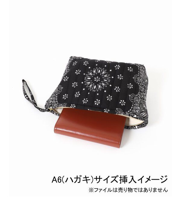 IENA「MALUS/マリュス BANDANA QUILTING POUCH ポーチ」|ポーチ|