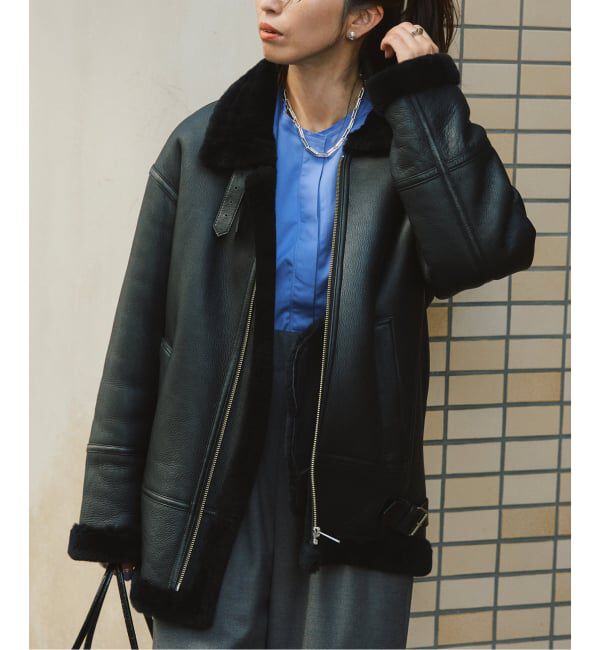 VERMEIL par iena「アビエイタージャケット」|その他|ブラック