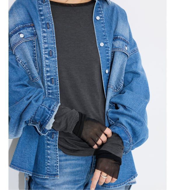 SLOBE IENA「《吸湿発熱》ウォームレイヤードスリーブロンTEE」|Tシャツ・カットソー|