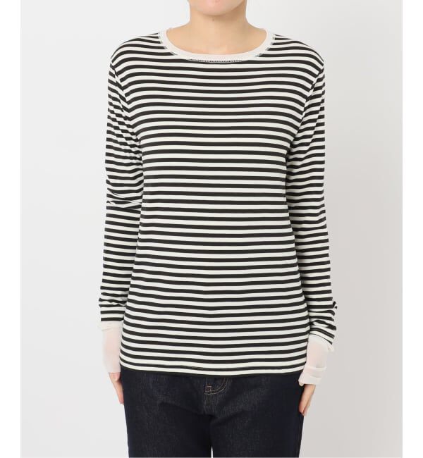 SLOBE IENA「《吸湿発熱》ウォームレイヤードスリーブロンTEE」|Tシャツ・カットソー|