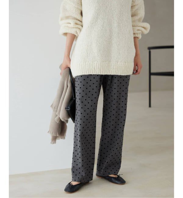 SLOBE IENA「《吸湿発熱/WEB限定/追加2》CIRCULATE WARM パンツ」|スラックス|