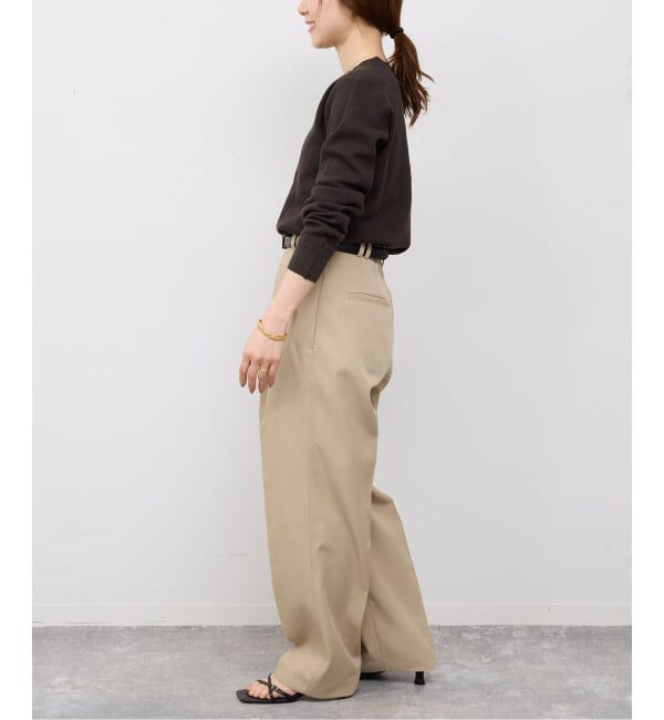 SLOBE IENA「《セットアップ対応可/WEBのみ4サイズ展開》撥水2タックチノパンツ」|チノ|