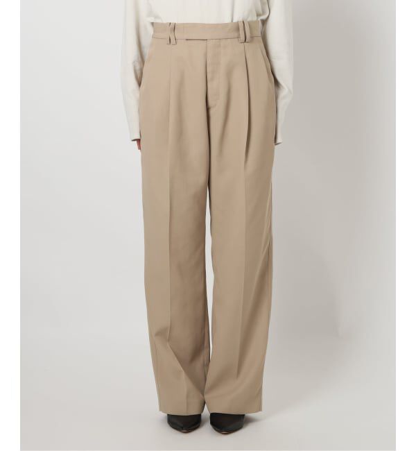 SLOBE IENA「《セットアップ対応可/WEBのみ4サイズ展開》撥水2タックチノパンツ」|チノ|