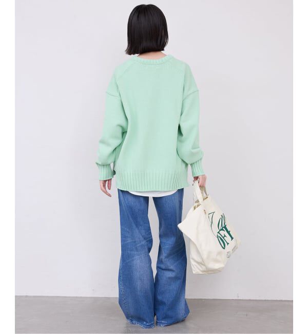 SLOBE IENA「《WEB限定/追加》バルキーコットンプルオーバー」|ニット・セーター|