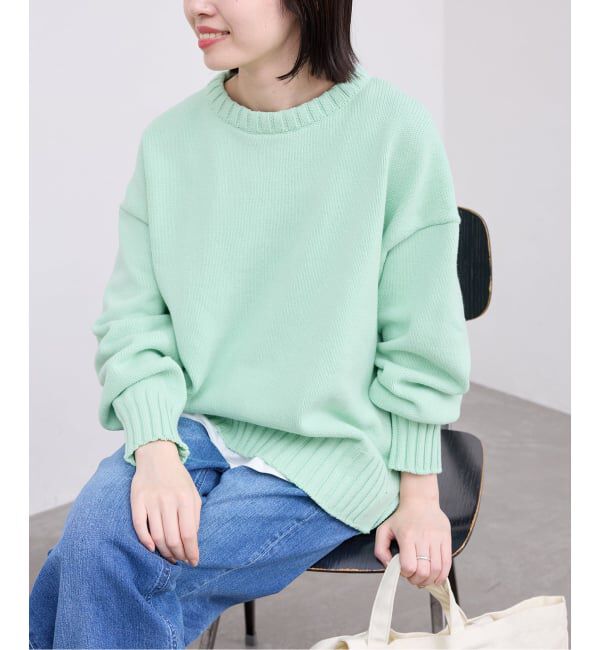 SLOBE IENA「《WEB限定/追加》バルキーコットンプルオーバー」|ニット・セーター|