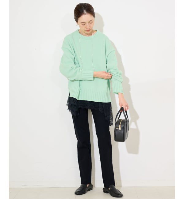 SLOBE IENA「《WEB限定/追加》バルキーコットンプルオーバー」|ニット・セーター|