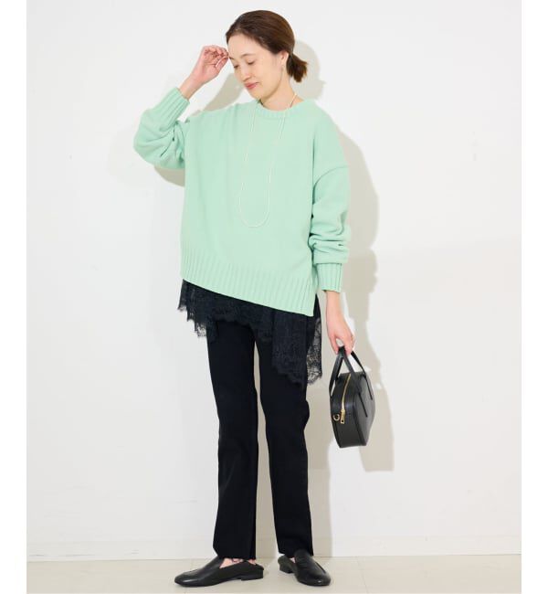 SLOBE IENA「《WEB限定/追加》バルキーコットンプルオーバー」|ニット・セーター|