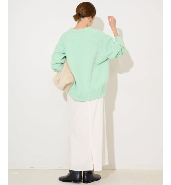 SLOBE IENA「《WEB限定/追加》バルキーコットンプルオーバー」|ニット・セーター|