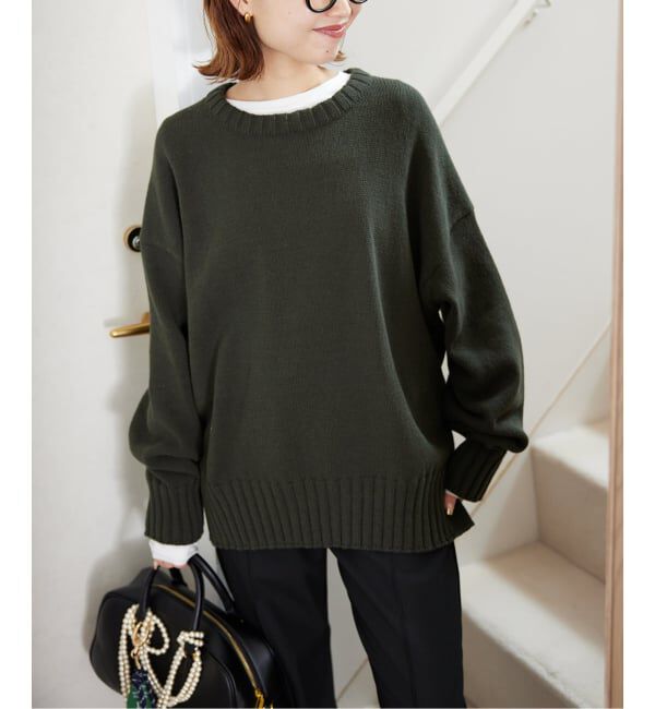 SLOBE IENA「《WEB限定/追加》バルキーコットンプルオーバー」|ニット・セーター|