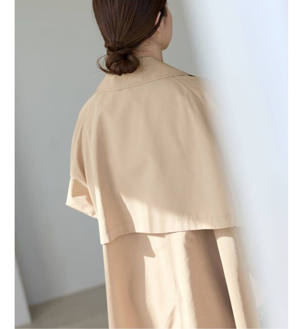 IENA「《新色あり/追加4/洗濯機洗い可》ポプリンオーバーショートコート」|その他|