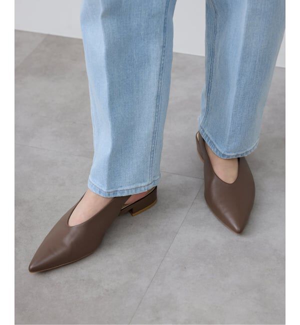 SLOBE IENA「《追加予約》SLOBE レザーフラットシューズ」|その他|