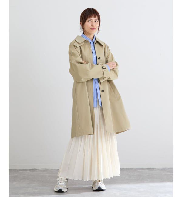 IENA「撥水Fly Frontステンカラーコート」|ステンカラーコート|