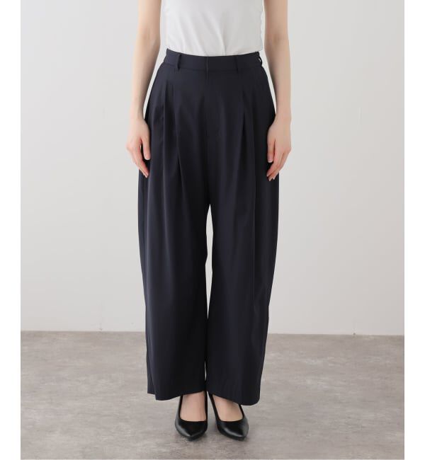 IENA「《セットアップ対応可》エアリーライトコクーンパンツ」|スラックス|