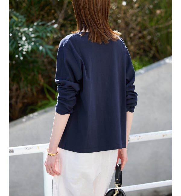 SLOBE IENA「《予約》強撚フライスパールボタンカーディガン」|カーディガン|