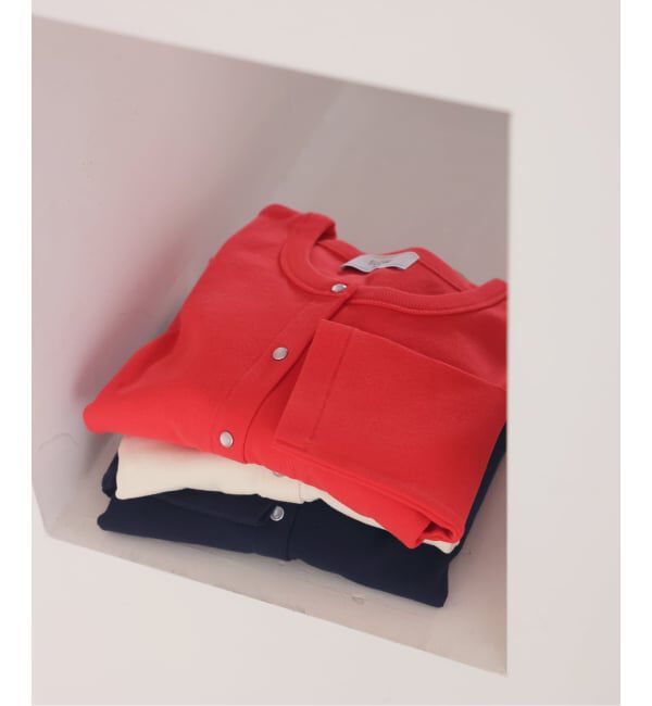 SLOBE IENA「《予約》強撚フライスパールボタンカーディガン」|カーディガン|