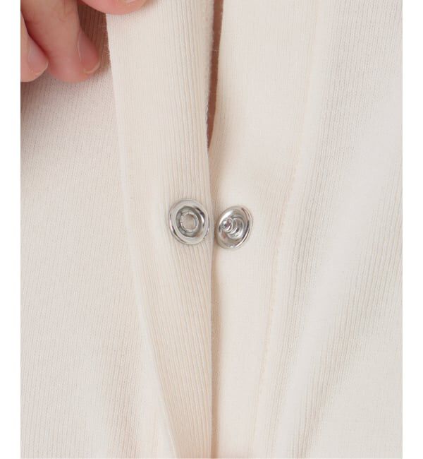 SLOBE IENA「《予約》強撚フライスパールボタンカーディガン」|カーディガン|