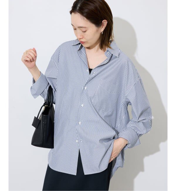 SLOBE IENA「《UVカット/予約》ポプリン2WAYシャツ」|シャツ・ブラウス|