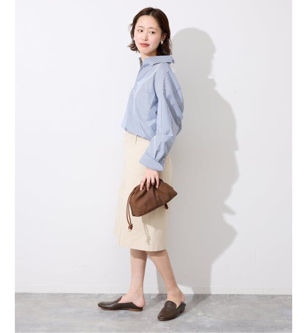 SLOBE IENA「《UVカット/予約》ポプリン2WAYシャツ」|シャツ・ブラウス|