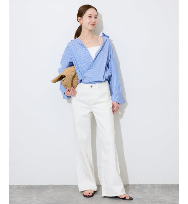 SLOBE IENA「《UVカット/予約》ポプリン2WAYシャツ」|シャツ・ブラウス|