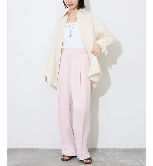 SLOBE IENA「《UVカット/予約》ポプリン2WAYシャツ」|シャツ・ブラウス|