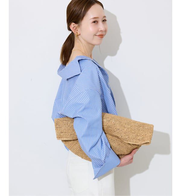 SLOBE IENA「《UVカット/予約》ポプリン2WAYシャツ」|シャツ・ブラウス|