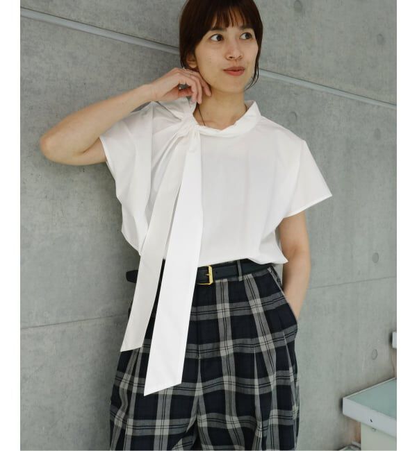 IENA「《予約》Maison IENA 別注 Nell/ネル ボウタイブラウス 261-30282」|シャツ・ブラウス|