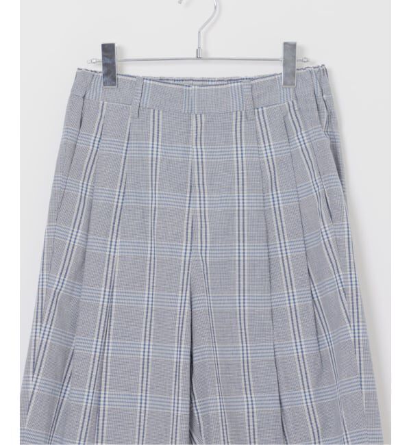 IENA「《予約》Maison IENA 別注 Nell/ネル チェックペグトップパンツ 261-202-61」|スラックス|