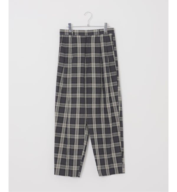 IENA「《予約》Maison IENA 別注 Nell/ネル チェックペグトップパンツ 261-202-61」|スラックス|