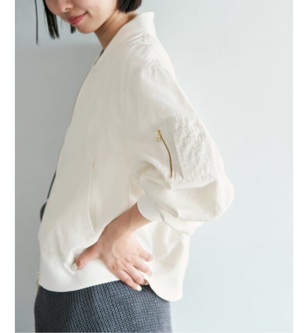 IENA「《WEB限定/追加予約》ウォッシャブル ライトエアリーMA-1」|ブルゾン・スタジャン|