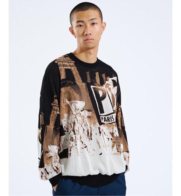 Paris Saint-Germain「【Paris Saint-Germain / パリ・サン＝ジェルマン】 JP Photograph JQ KNIT」|ニット・セーター|
