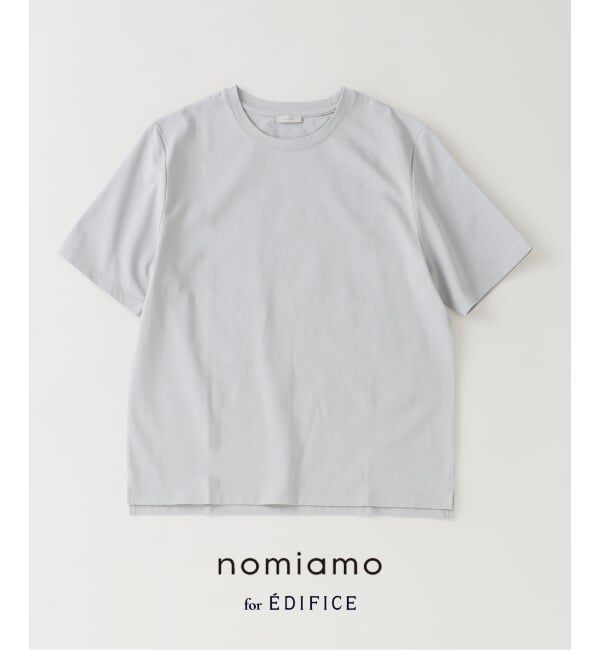 EDIFICE「《予約》nomiamo (ノミアモ) 別注 スヴィンコットン クルーネック Tシャツ」|Tシャツ・カットソー|グレーA
