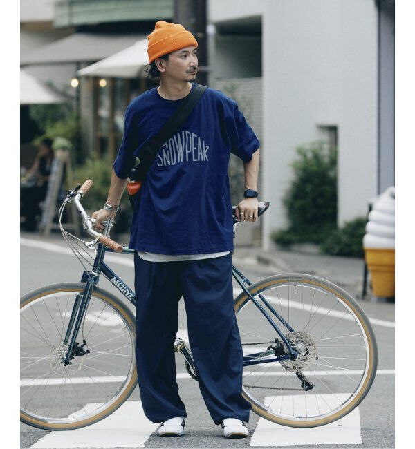 JOURNAL STANDARD relume「SNOWPEAK / スノーピーク 別注 &rdquo;トラペゾイド&rdquo; ロゴTシャツ」|Tシャツ・カットソー|