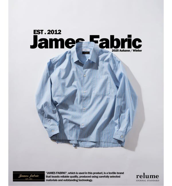 JOURNAL STANDARD relume「JAMES FABRIC / ジェームスファブリック ブルーハケメ ライトウェイトシャツ」|シャツ・ブラウス|ネイビー C
