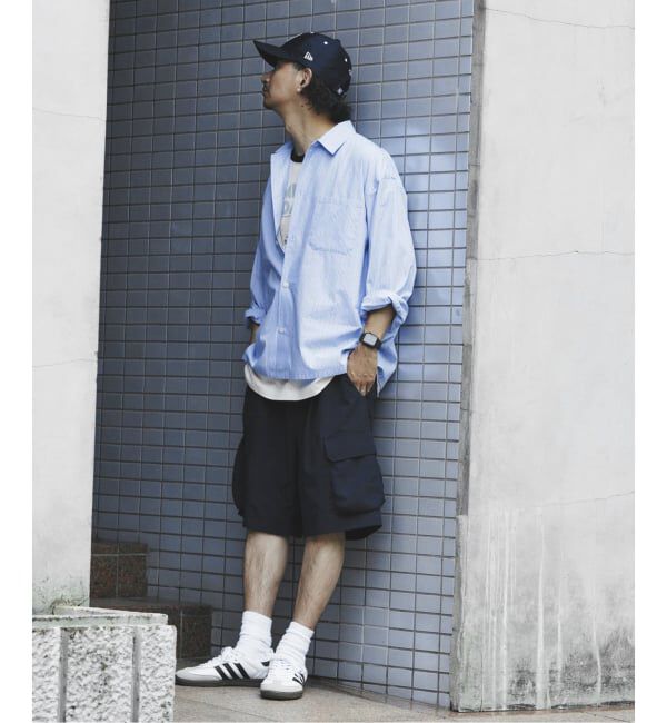 JOURNAL STANDARD relume「JAMES FABRIC / ジェームスファブリック ブルーハケメ ライトウェイトシャツ」|シャツ・ブラウス|