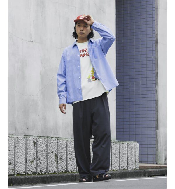 JOURNAL STANDARD relume「JAMES FABRIC / ジェームスファブリック ブルーハケメ ライトウェイトシャツ」|シャツ・ブラウス|