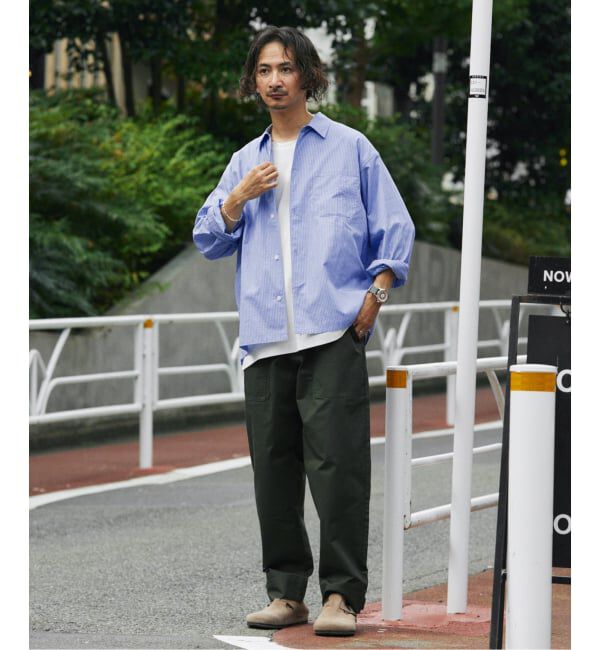 JOURNAL STANDARD relume「JAMES FABRIC / ジェームスファブリック ブルーハケメ ライトウェイトシャツ」|シャツ・ブラウス|