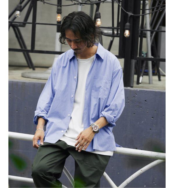 JOURNAL STANDARD relume「JAMES FABRIC / ジェームスファブリック ブルーハケメ ライトウェイトシャツ」|シャツ・ブラウス|