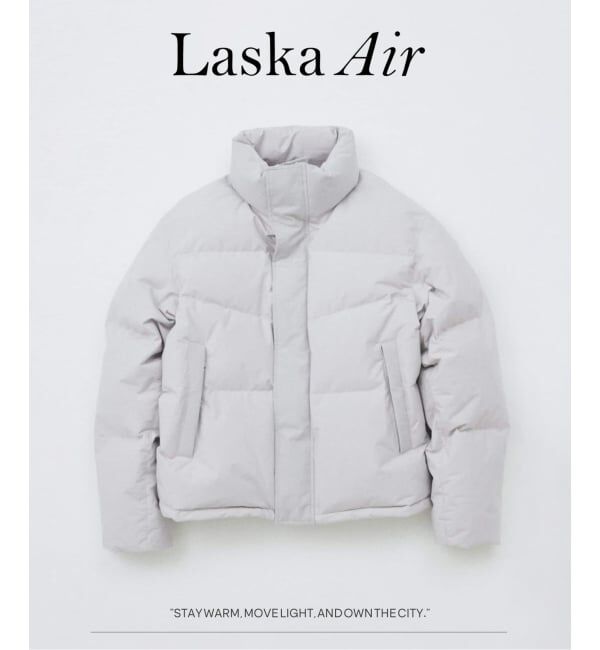 JOURNAL STANDARD「LASKA air / ラスカ エアー ショート スタンド グース ダウン」|ダウン|グレーB