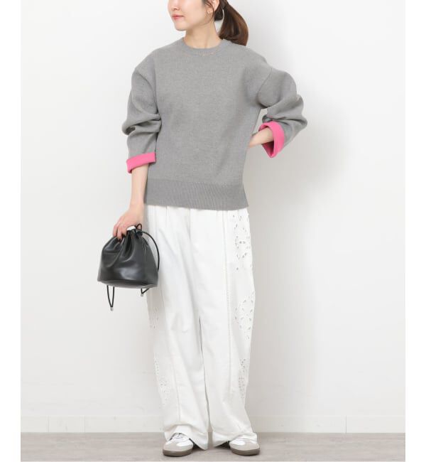 JOURNAL STANDARD relume「ダブルニットコントラストプルオーバー」|ニット・セーター|