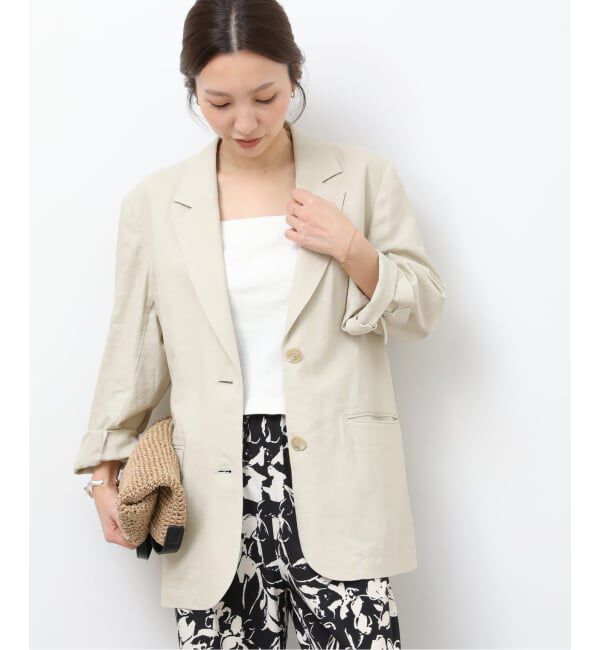 JOURNAL STANDARD relume「［26SS新作 / 手洗い可］リネンフィールシングルジャケット」|テーラードジャケット|