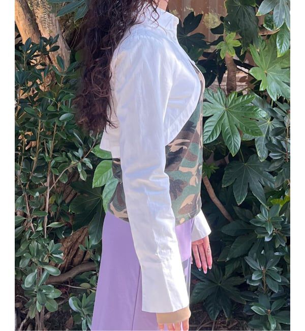 Oriens JOURNAL STANDARD「《予約》クロップドラウンドシャツ」|シャツ・ブラウス|