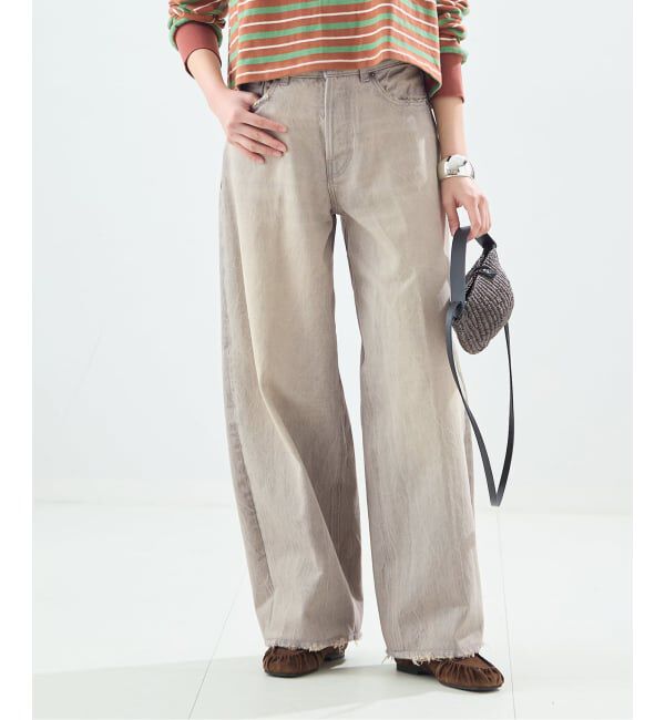 journal standard L'essage「【HAIKURE/ハイクル】BETHANY SHORT LENGTH PEARL GREY」|デニム|グレーB